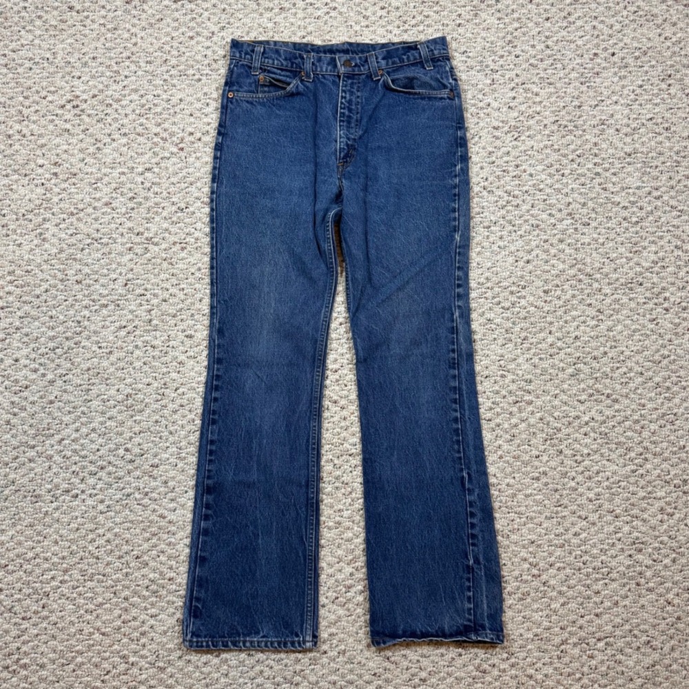 Vintage Levis 517 Orange Tab Jeans Mens 34x34 Made in USA Medium Wash 20517-0217